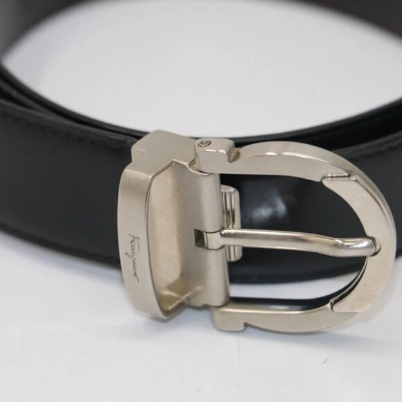 Salvatore Ferragamo Reversible Gancini Belt 67 9781/00 - Black/Brown - Picture 8 of 14